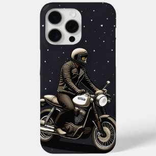 Coque Case-Mate iPhone Motocycliste roulant sous un ciel éclairé par la l