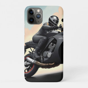 Case-Mate iPhone Case Motocycliste sur une moto hautes performances