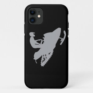 Etui iPhone Case-Mate Motoneige gris argent
