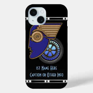 Coque Pour iPhone 15 Motorhead Art déco - Personnalisé