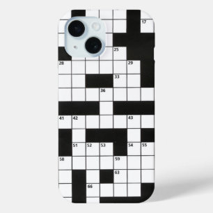 Coque Pour iPhone 15 Mots croisés