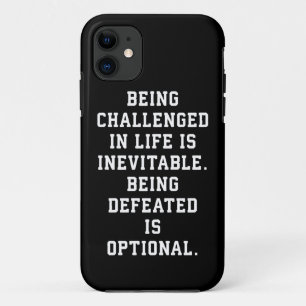 Coques Pour iPhone Mots Inspirants - Défi contre Défaite