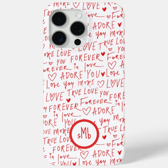 Coques Case-Mate iPhone Mots Romantiques Saint-Valentin (Verso)