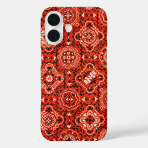 Coques iPhone 16 Mouchoir rouge
