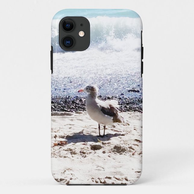 Coques Case-Mate iPhone mouette au bord de l'océan sur la plage photo (Dos)