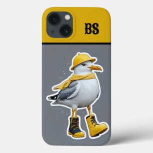 Case-Mate iPhone Case Mouette drôle dans les bottes de pluie - Humour de