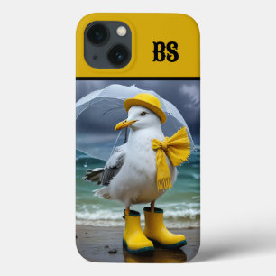 Case-Mate iPhone Case Mouette drôle en bottes de pluie – Humour de plage