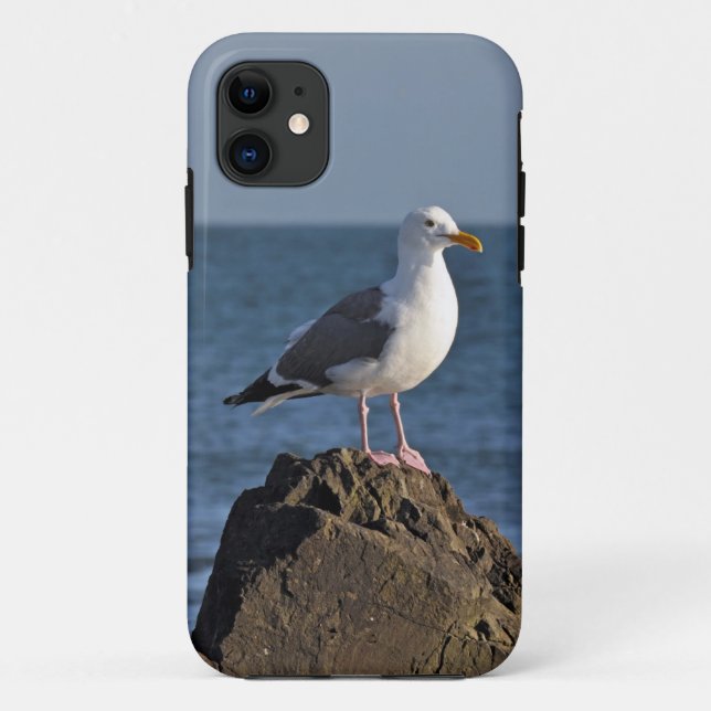Coques Case-Mate iPhone Mouette et océan blancs (Dos)