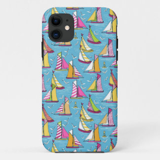 Coque iPhone 11 mouettes et voiles printemps