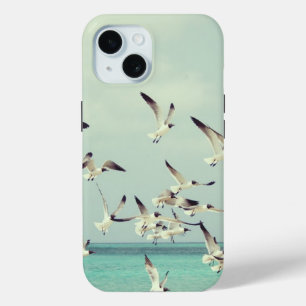 Coque Case-Mate iPhone Mouettes volant au-dessus de la mer Cool