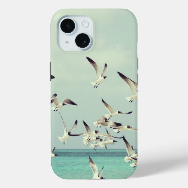 Coques Case-Mate iPhone Mouettes volant au-dessus de la mer Cool (Verso)