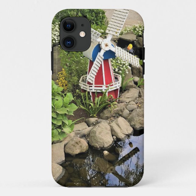 Coques Case-Mate iPhone Moulin à vent Jardin Décor (Dos)