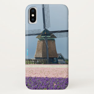 Case-Mate iPhone Case Moulin à vent traditionnel avec les fleurs roses