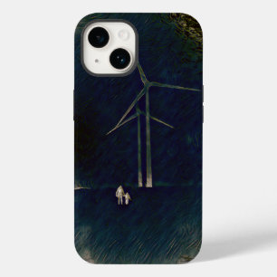 Coque Case-Mate iPhone Moulins à vent de cas abstrait artistique de