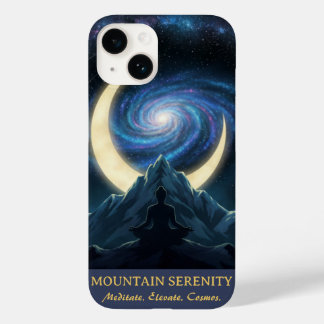 Coque Case-Mate iPhone Mountain Serenity Cosmic Meditation, Crescent Moon