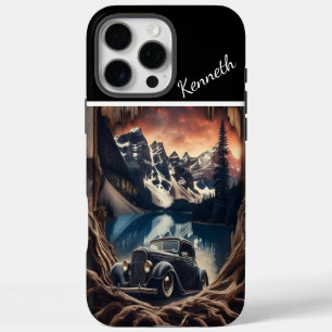 Coque iPhone 16 Pro Max Mountain Vista - Wood