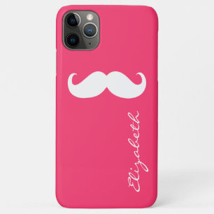 Case-Mate iPhone Case Moustache Arrière - plan rose chaud