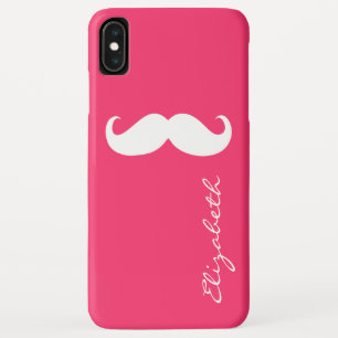 Case-Mate iPhone Case Moustache Arrière - plan rose chaud