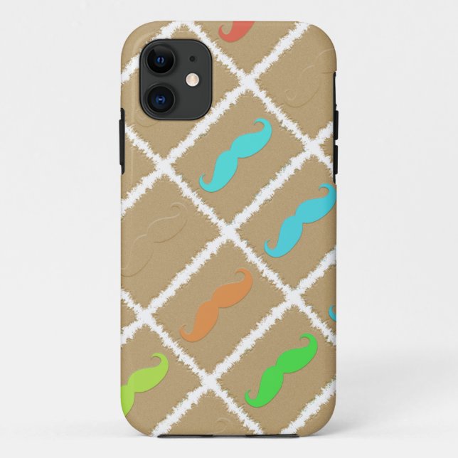 Coques Case-Mate iPhone Moustache drôle (Dos)