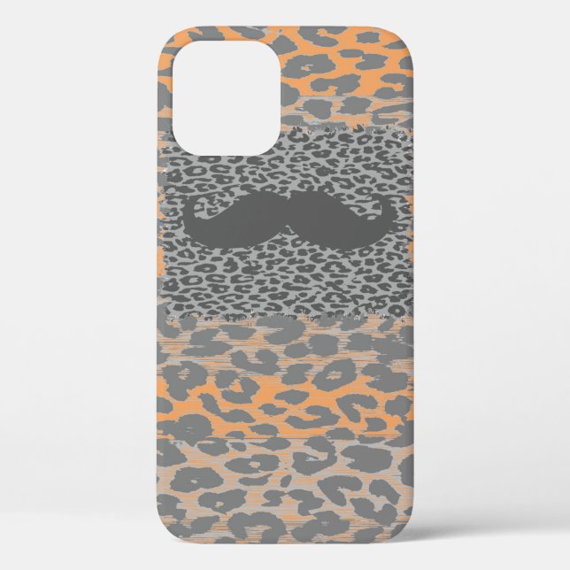 Coques Case-Mate iPhone Moustache grise et Empreinte de léopard (Verso)