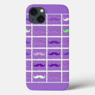 Etui iPhone Case-Mate Moustache violette drôle