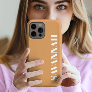 Case-Mate iPhone Case Moutarde élégante nom personnalisé simple 
