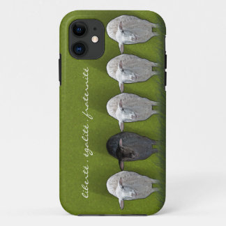 Coque Case-Mate iPhone Mouton noir Mouton blanc Cinq