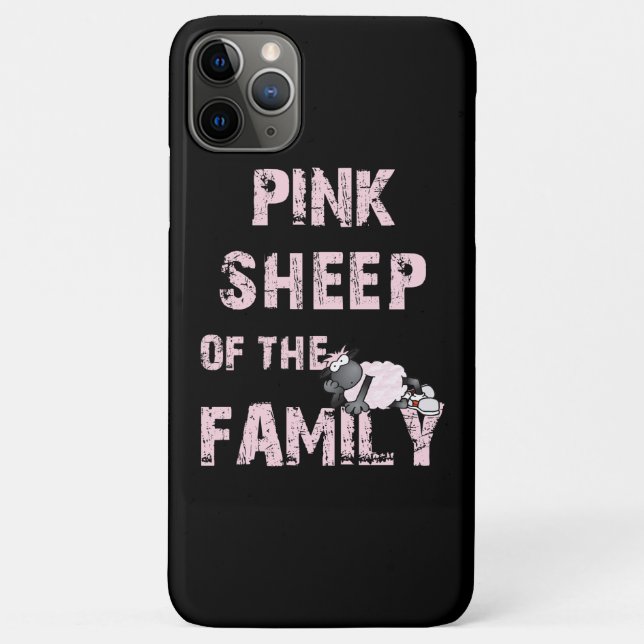 Coques Case-Mate iPhone Moutons roses de la famille (Dos)
