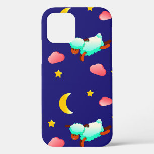 Case-Mate iPhone Case Moutons volants la nuit avec Lune, Étoiles et Nuag