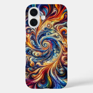 Coque Pour iPhone 16 Mouvement coloré Art Abstrait
