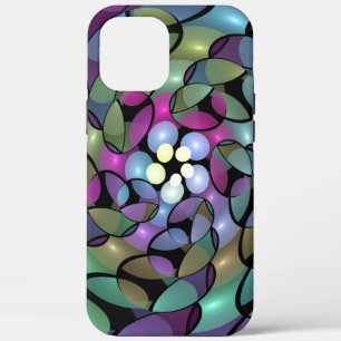 Case-Mate iPhone Case Mouvements colorés Abstrait Trippy Fractal Art