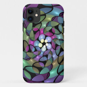 Case-Mate iPhone Case Mouvements colorés Abstrait Trippy Fractal Art