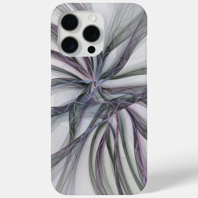 Coques Case-Mate iPhone Mouvements de filigrane Abstrait Moderne Fractale  (Verso)