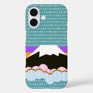 Coque Pour iPhone 16 Mt Fuji Japon Mountain Pop Art
