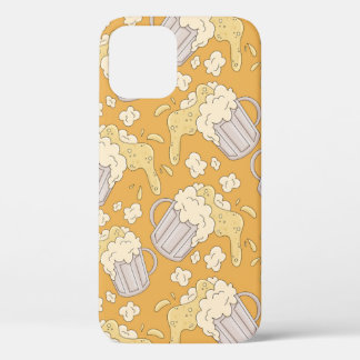 Case-Mate iPhone Case Mug avec dessin animé en bière sans couture motif.