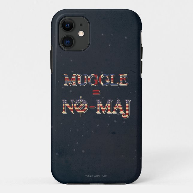 COQUES Case-Mate iPhone MUGGLE™ = NO-MAJ™ (Dos)
