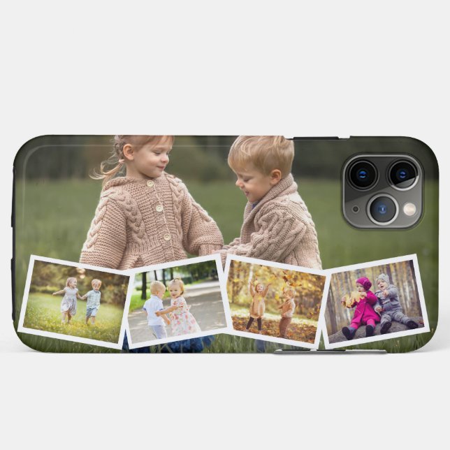 Coques Case-Mate iPhone Multi Photo 5 Image Collage Zig Zag Horizontal (Dos (Horizontal))
