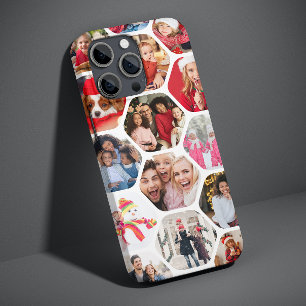 Case-Mate iPhone Case Multi Photo Collage Simple Moderne Hexagon Motif