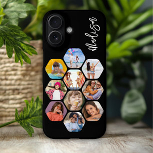 Coque Pour iPhone 16 Multiphoto Collage simple moderne personnalisé