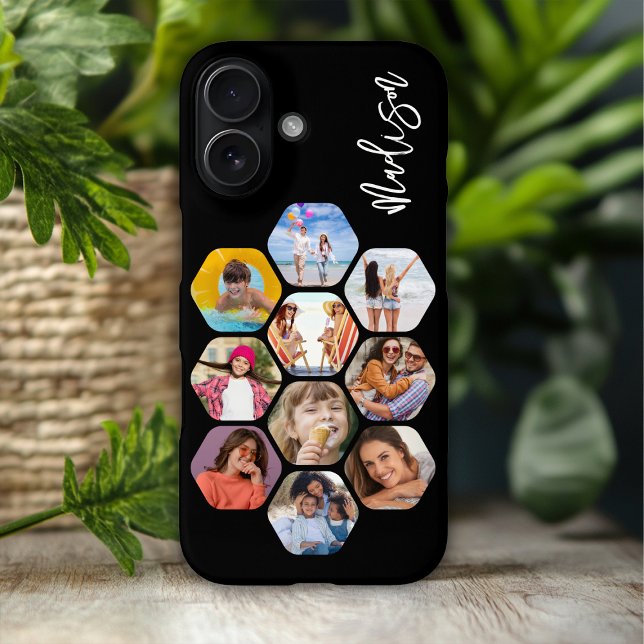 Coques Case-Mate iPhone Multiphoto Collage simple moderne personnalisé (Créateur téléchargé)