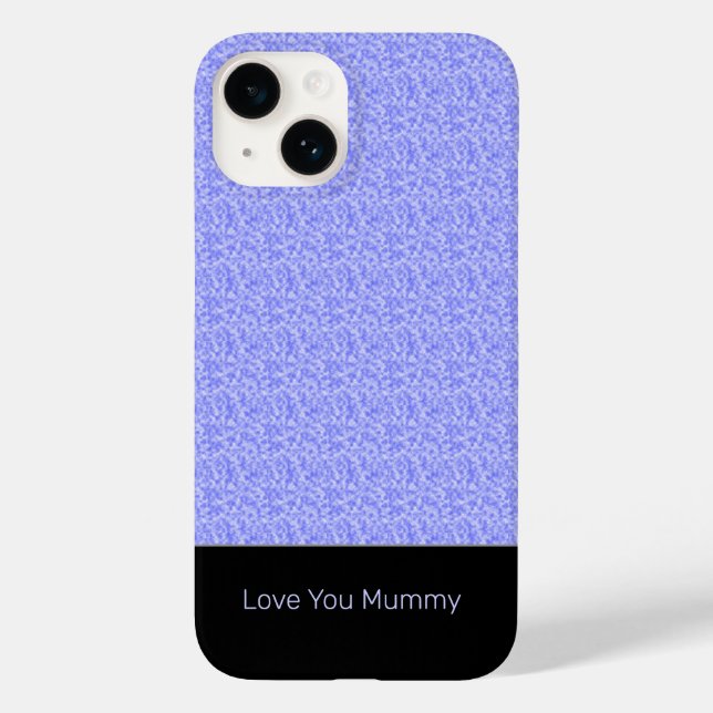 Coques Case-Mate iPhone Mummy Lavande Bleu Style Mignon (Verso)