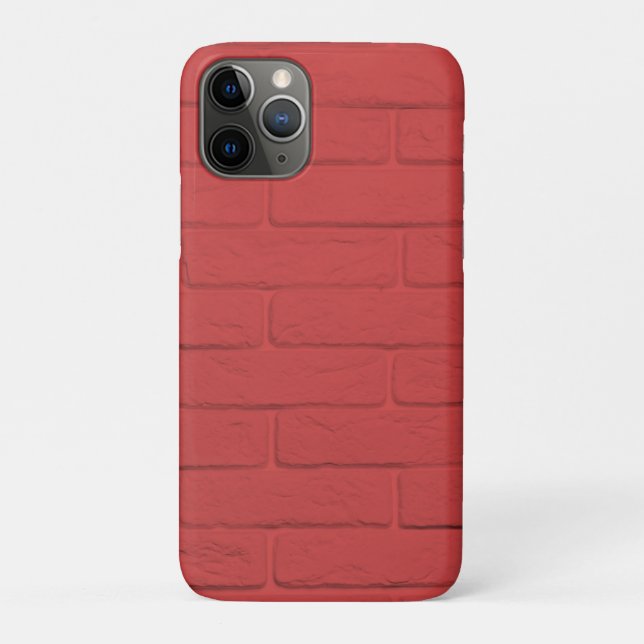 Coques Case-Mate iPhone mur de brique rouge (Dos)