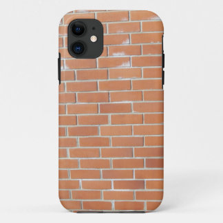 Coque iPhone 11 mur de briques (rouge)