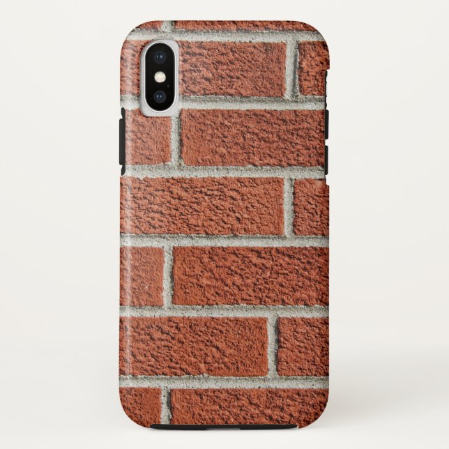 Coques Case-Mate iPhone mur de briques rouges rustique (Dos)