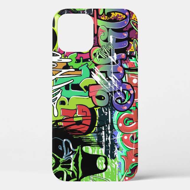 Coques Case-Mate iPhone Mur de graffitis : Hip hop urbain (Verso)