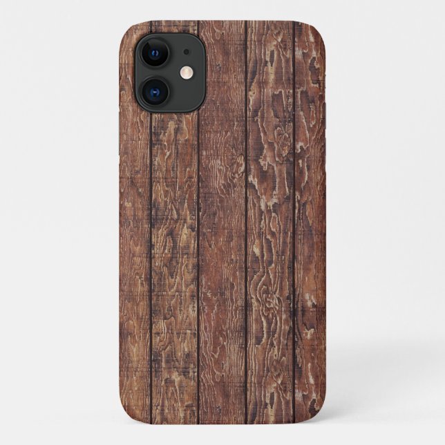 Coques Case-Mate iPhone Mur de grange, Bois, Planches en bois, Plaques, Ru (Dos)