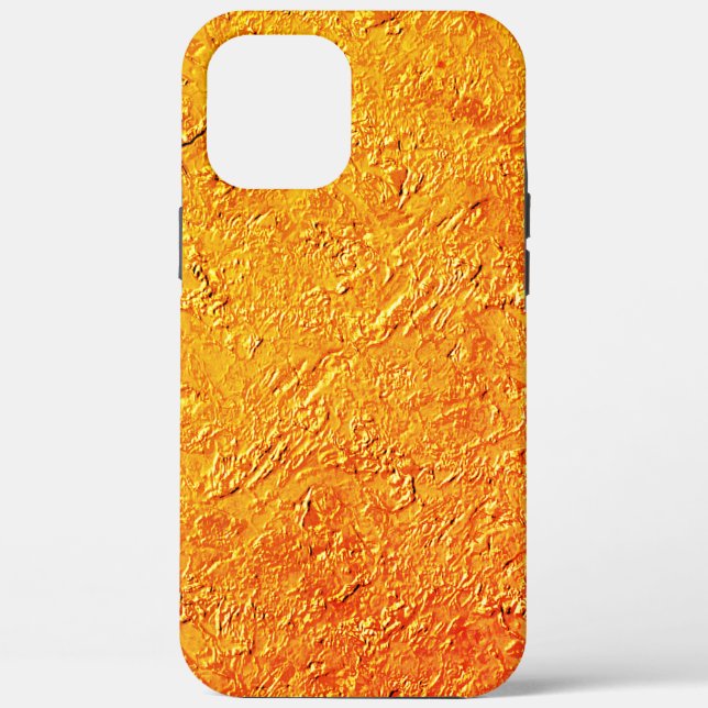 Coques Case-Mate iPhone Mur défectueux avec texture jaune et orange (Verso)