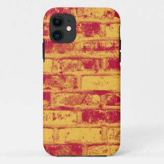 Etui iPhone Case-Mate Mur en briques jaune et rouge