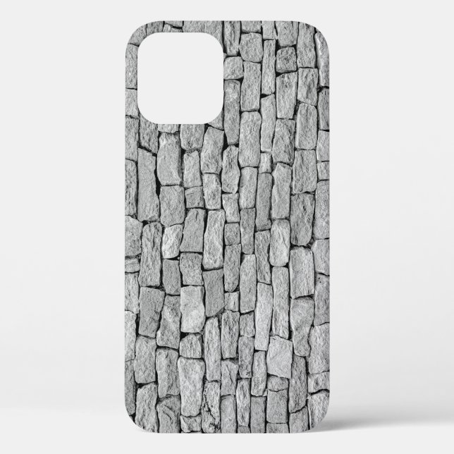 Coques Case-Mate iPhone Mur en pierre grise, arrière - plan abstrait. (Verso)