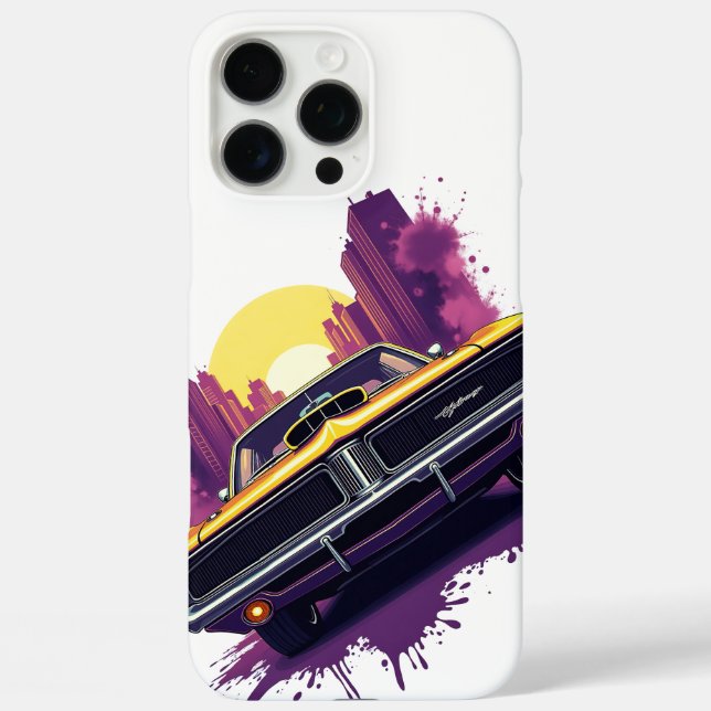 Coques Case-Mate iPhone Muscle Car City Skyline Phone Case (Verso)